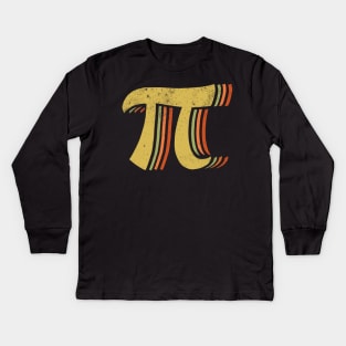 Vintage Pi Kids Long Sleeve T-Shirt